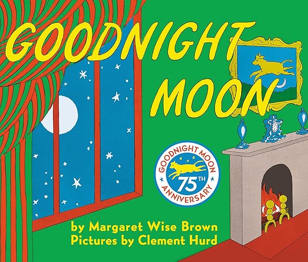 Book cover for Goodnight Moon by Margaret Wise Brown and Clement Hurd, a favorite picture book of 2025